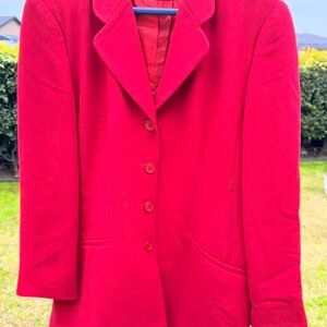 Vintage Elizabeth Ardee Women's Red Blazer Coat